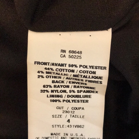 NWT ABS Allen Schwartz Cocktail Strapless Dress - Picture 8 of 8